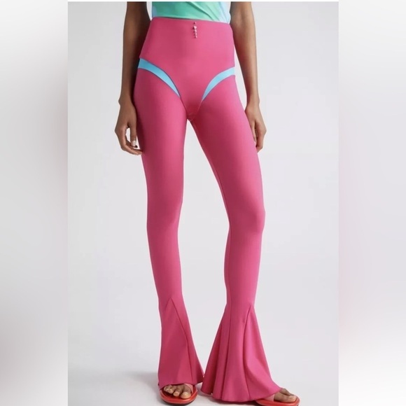 NWT MARSHALL COLUMBIA X Disney Little Mermaid High Waist Flare Leg Pants Large - Picture 1 of 6